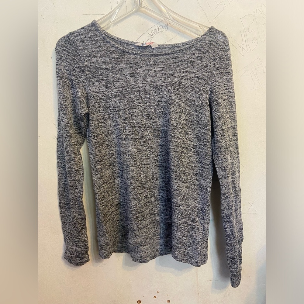 H&M, large, grey, long sleeve